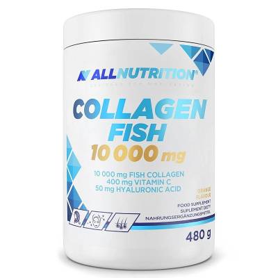 Рибен колаген с Витамин C и хиалурон AllNutrition Fish Collagen, 480 гр