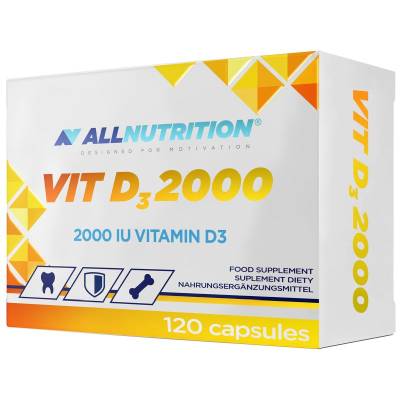 Витамин D3 AllNutrition, 120 капсули по 2000 IU (50 μg)