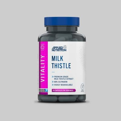 Екстракт от бял трън Applied Nutrition Milk Thistle, 90 капс по 174 мг Силимарин