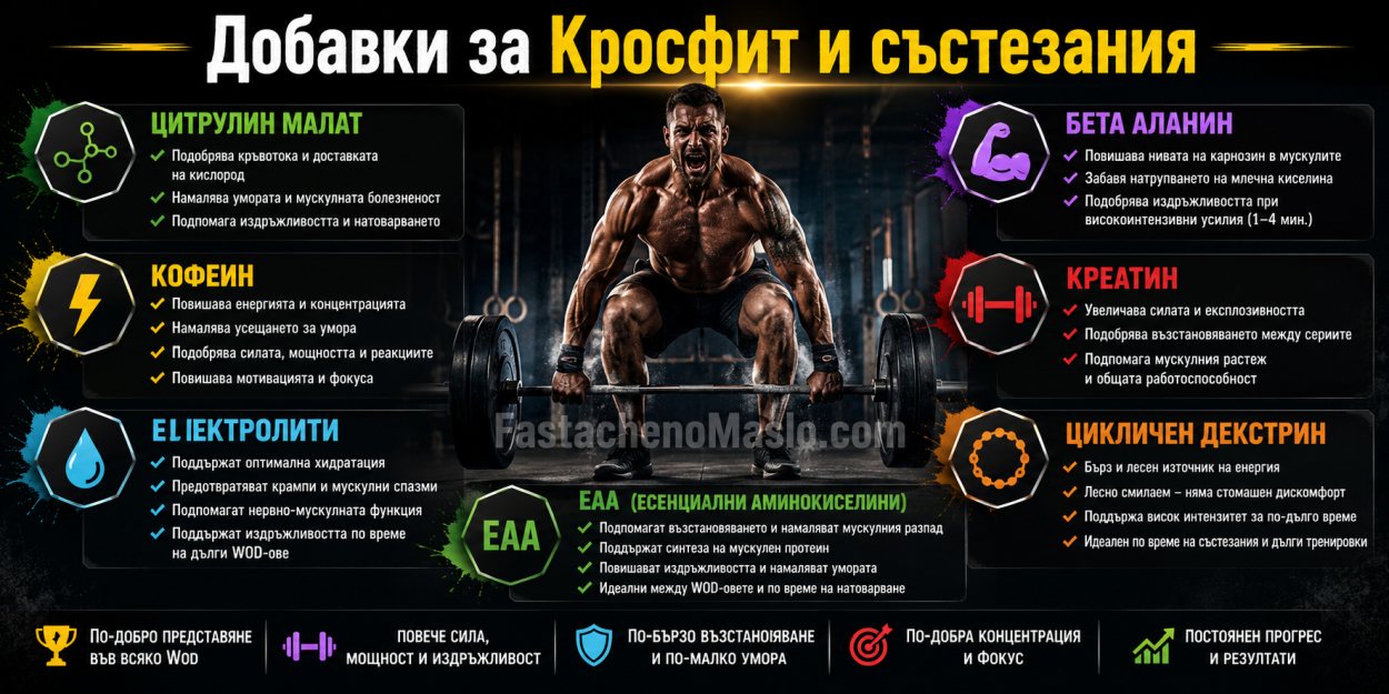 dobavki crossfit sastezaniya - Онлайн магазин за Фъстъчено Масло