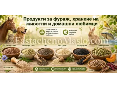 Продукти за фураж и хранене на животни и домашни любимци