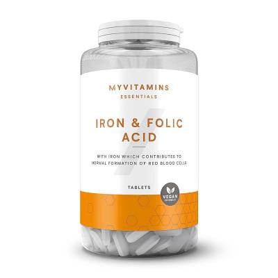 Таблетки с желязо и фолиева киселина MyVitamins Iron & Folic Acid